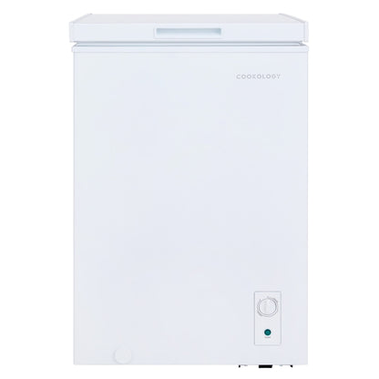Cookology CCFZ99WH Freestanding Chest Freezer in White - 99 Litre Capacity - Suitable for Outbuildings – image 1
