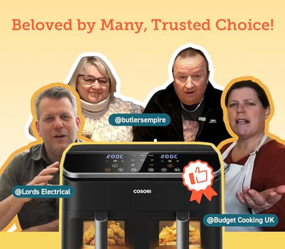COSORI Dual Air Fryer, 8.5L Family Size, 8-In-1, Air Fry, Roast, Bake, Reheat, Dehydrate, Grill – image 3