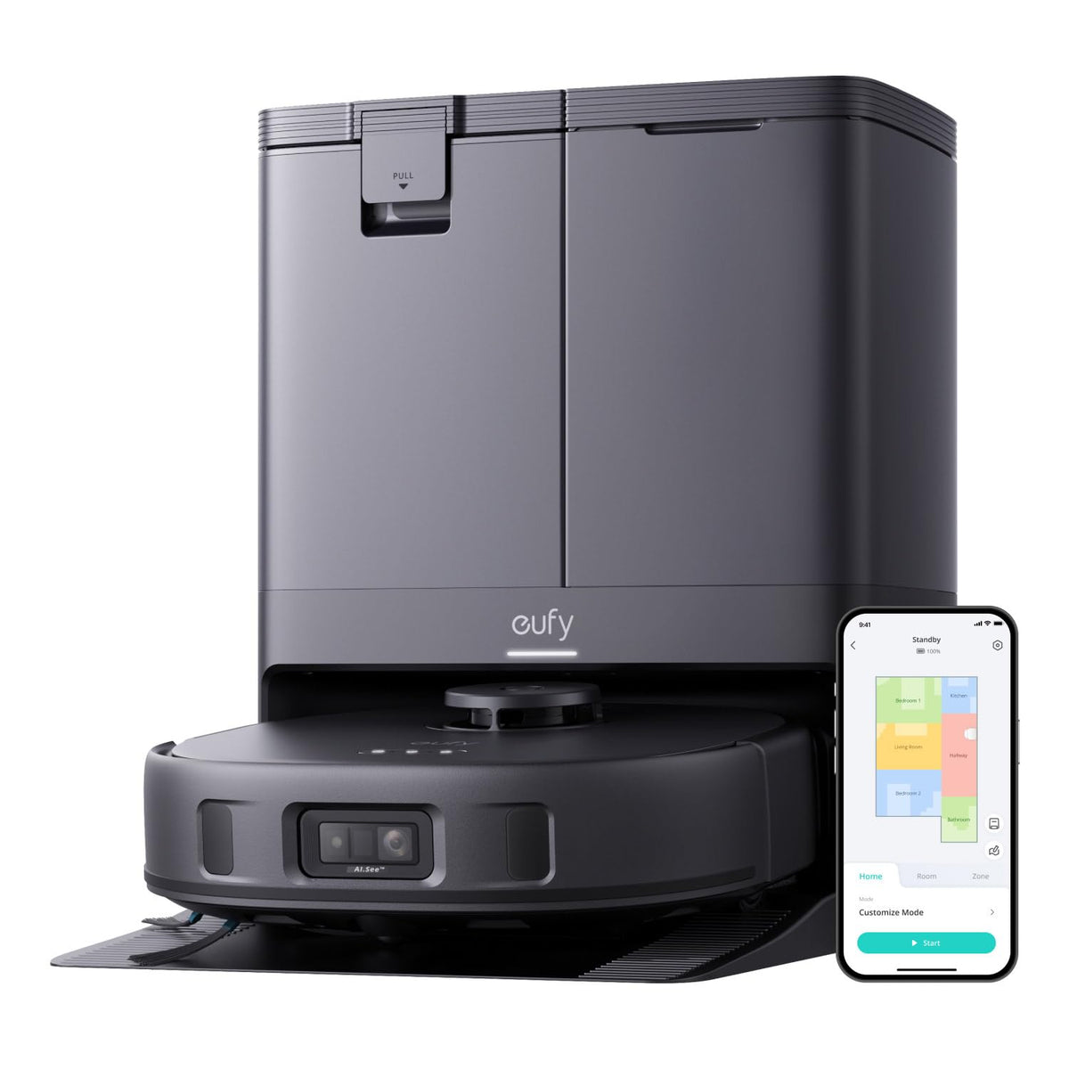 eufy X10 Pro Omni Robot Vacuum Cleaner with Dual Mop, All-in-One Station, 8,000Pa Powerful Suction – image 1