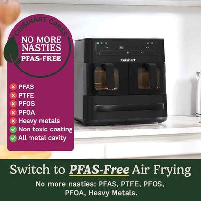 Cuisinart Tri Zone 13.6L Air Fryer & Oven | PFAS-Free | XXXL capacity | 3 Independent Cooking Zones – image 3