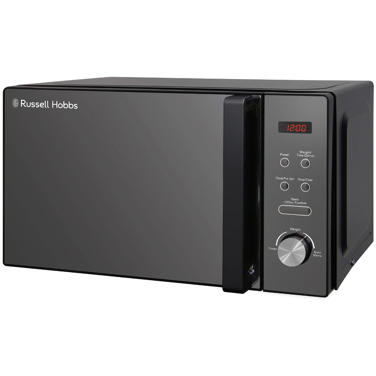 Russell Hobbs RHM2076B 20 Litre 800 W Black Digital Solo Microwave with 5 Power Levels – image 1