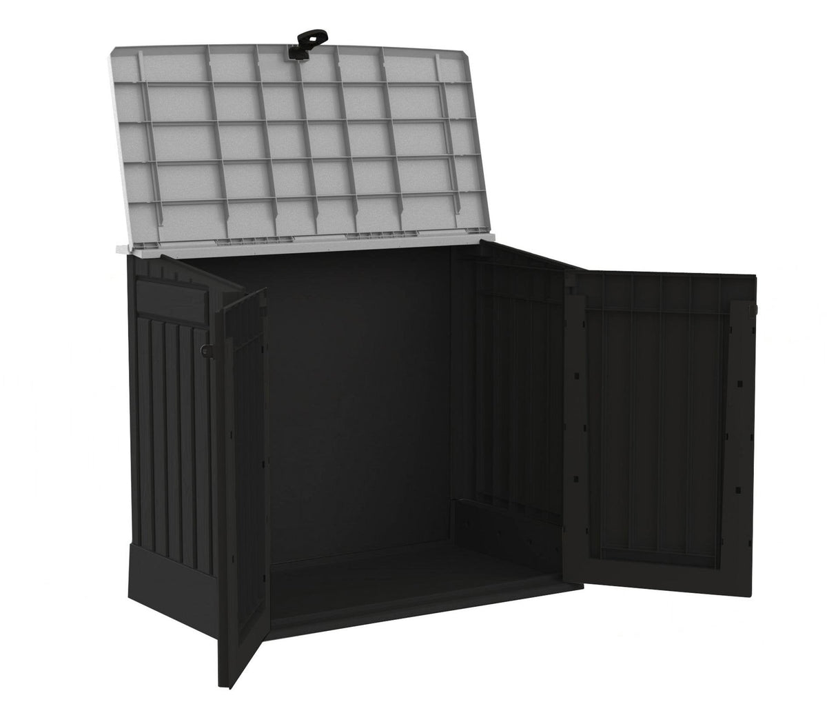 Keter Store It Out Midi Outdoor Garden Storage Shed, Black and Grey, 130 x 74 x 110 cm – image 2