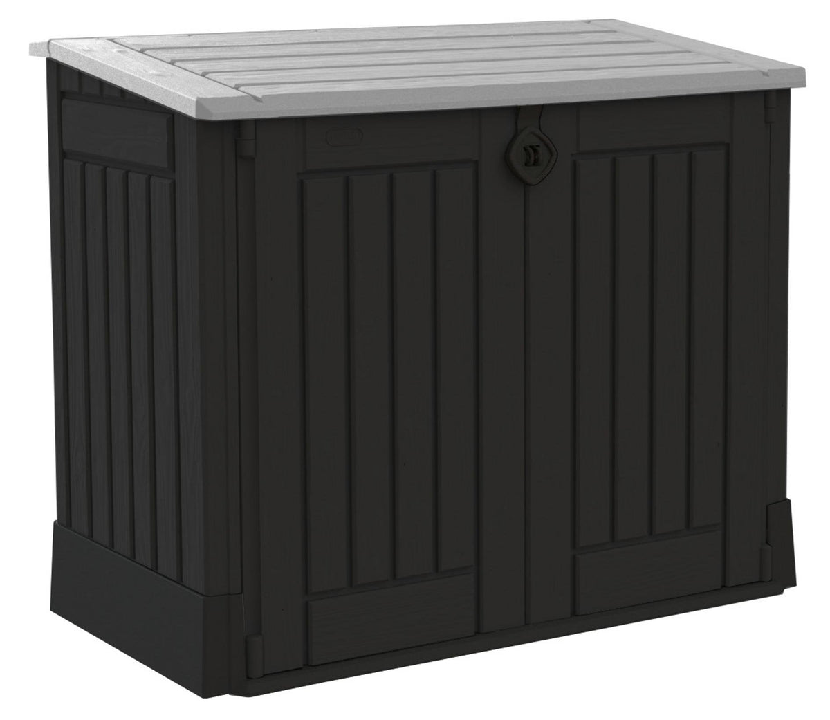 Keter Store It Out Midi Outdoor Garden Storage Shed, Black and Grey, 130 x 74 x 110 cm – image 1