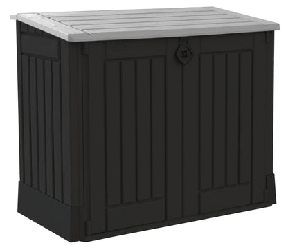 Keter Store It Out Midi Outdoor Garden Storage Shed, Black and Grey, 130 x 74 x 110 cm – image 1