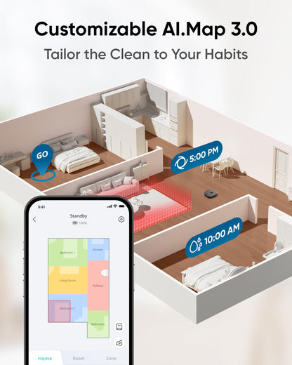 eufy X10 Pro Omni Robot Vacuum Cleaner with Dual Mop, All-in-One Station, 8,000Pa Powerful Suction – image 2