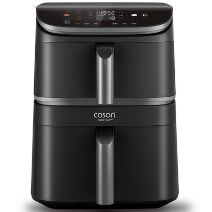 COSORI TurboTower Dual Air Fryer, 10.8L Space-Saving Stacked Design, 3-Layer Cooking – image 1