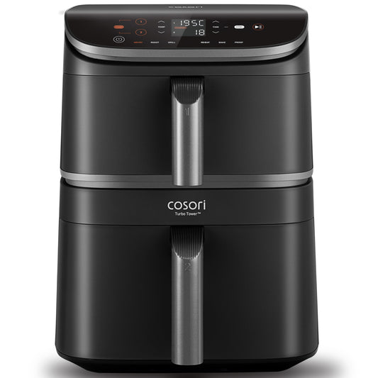 COSORI TurboTower Dual Air Fryer, 10.8L Space-Saving Stacked Design, 3-Layer Cooking – image 1